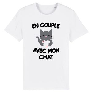 T-Shirt Homme En couple avec mon chat T-Shirt Homme En couple avec mon chat