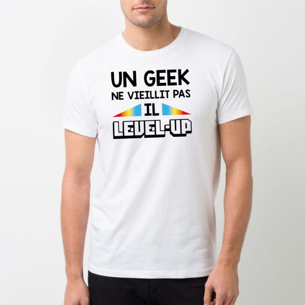 T-Shirt Homme Geek level-up
