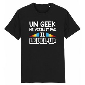 T Shirt Homme Geek level up 4673 4