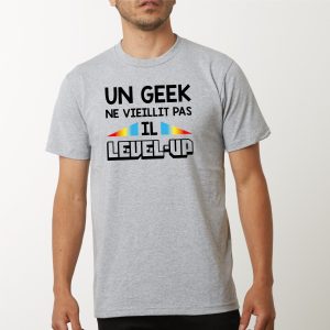 T Shirt Homme Geek level up 4673 5