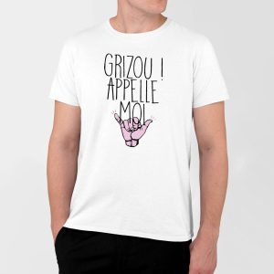 T-Shirt Homme Grizou appelle moi T-Shirt Homme Grizou appelle moi