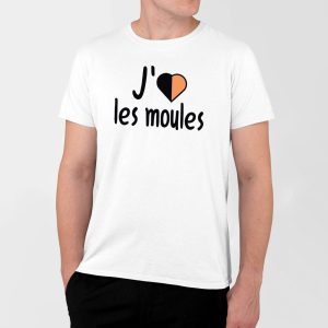 T-Shirt Homme J’aime les moules T-Shirt Homme J’aime les moules