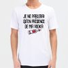 T-Shirt Homme Je ne parlerai qu’en presence de ma vodka
