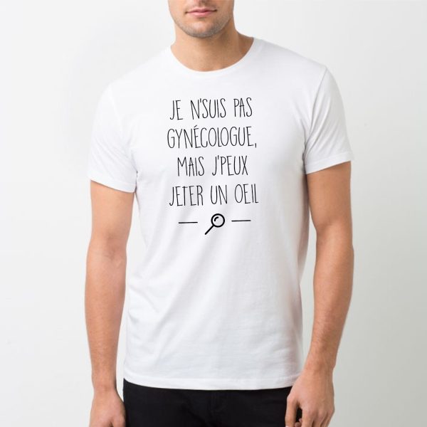 T-Shirt Homme Je ne suis pas gynecologue