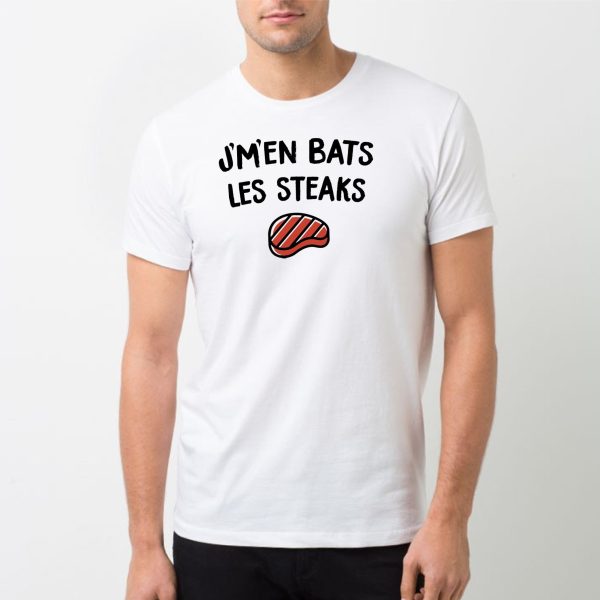 T-Shirt Homme J’m’en bats les steaks