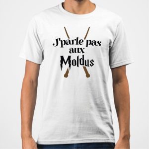T-Shirt Homme J’parle pas aux Moldus T-Shirt Homme J’parle pas aux Moldus