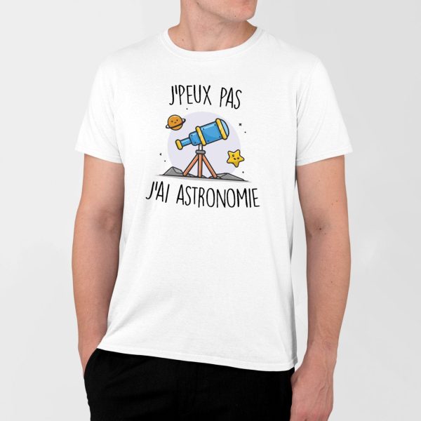 T-Shirt Homme J’peux pas j’ai astronomie