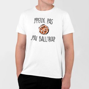 T-Shirt Homme J’peux pas j’ai ball-trap T-Shirt Homme J’peux pas j’ai ball-trap