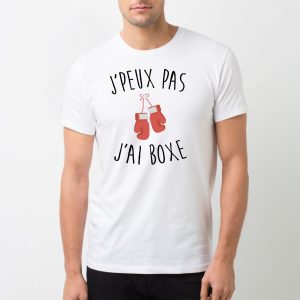 T-Shirt Homme J’peux pas j’ai boxe T-Shirt Homme J’peux pas j’ai boxe