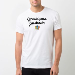 T-Shirt Homme J’peux pas j’ai dessin T-Shirt Homme J’peux pas j’ai dessin