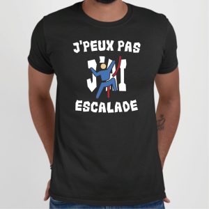 T-Shirt Homme J'peux pas j'ai escalade 1 T Shirt Homme Jpeux pas jai escalade 7114 5