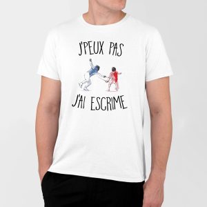 T-Shirt Homme J’peux pas j’ai escrime