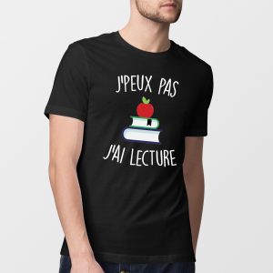 T-Shirt Homme J’peux pas j’ai lecture