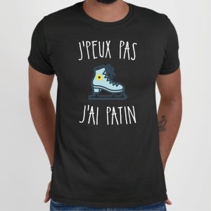 T-Shirt Homme J’peux pas j’ai patin
