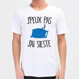 T-Shirt Homme J’peux pas j’ai sieste