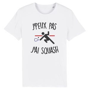 T-Shirt Homme J’peux pas j’ai squash