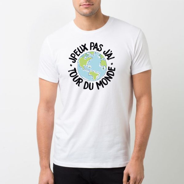 T-Shirt Homme J’peux pas j’ai tour du monde