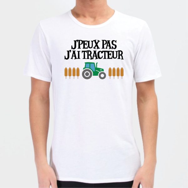 T-Shirt Homme J’peux pas j’ai tracteur