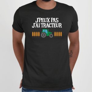 T-Shirt Homme J’peux pas j’ai tracteur