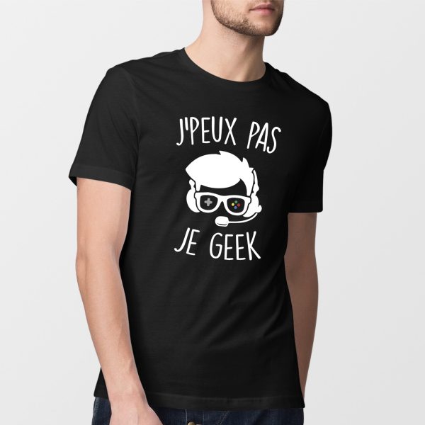 T-Shirt Homme J’peux pas je geek