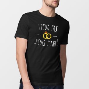 T-Shirt Homme J’peux pas j’suis marie