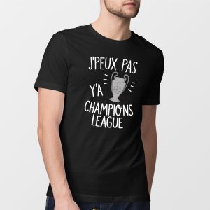T-Shirt Homme J’peux pas y’a champions league
