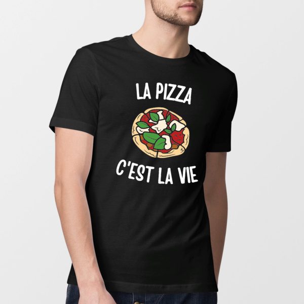 T-Shirt Homme La pizza c’est la vie