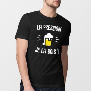 T-Shirt Homme La pression je la bois