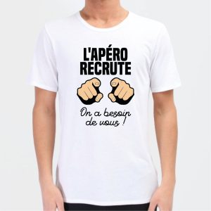 T-Shirt Homme L’apero recrute