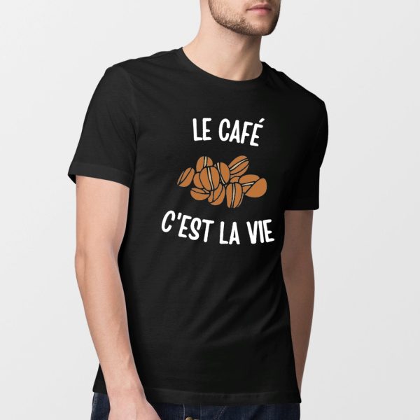 T-Shirt Homme Le cafe c’est la vie