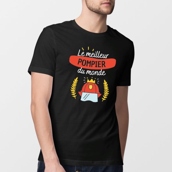 T-Shirt Homme Le meilleur pompier du monde