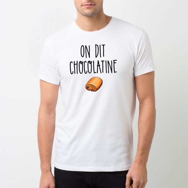 T-Shirt Homme On dit chocolatine