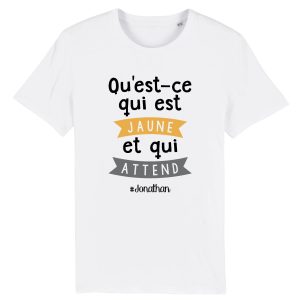 T-Shirt Homme Qu’est-ce qui est jaune Jonathan