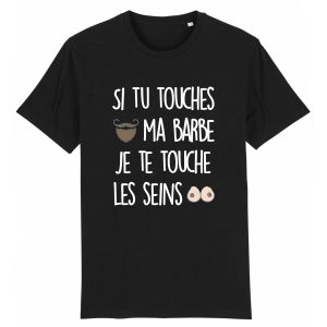 T-Shirt Homme Si tu touches ma barbe
