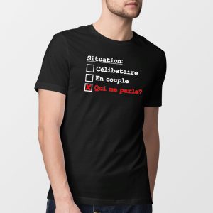 T-Shirt Homme Situation celibataire T-Shirt Homme Situation celibataire