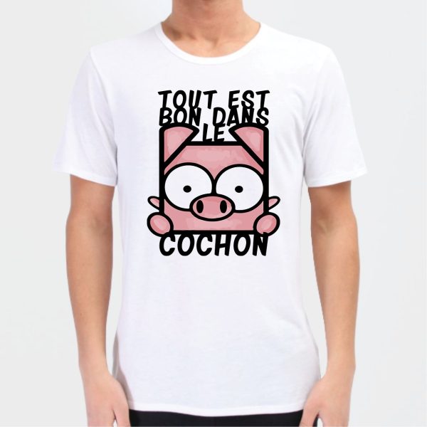 T-Shirt Homme Tout est bon dans le cochon