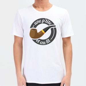 T-Shirt Homme Une petite pipe et au lit T-Shirt Homme Une petite pipe et au lit