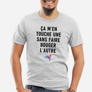 T Shirt Homme a men touche une sans faire bouger lautre 7940 5