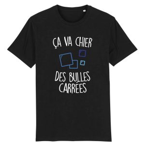 T Shirt Homme a va chier des bulles carres 3130 4