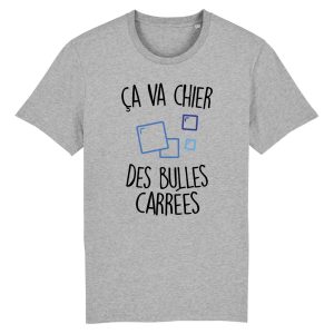 T Shirt Homme a va chier des bulles carres 3130 6