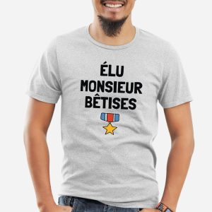 T-Shirt Homme Elu monsieur betises 4 T Shirt Homme lu monsieur btises 1194 5