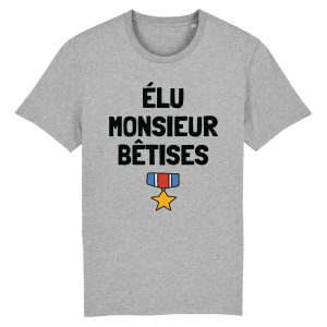 T-Shirt Homme Elu monsieur betises 5 T Shirt Homme lu monsieur btises 1194 6