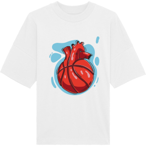 T-Shirt Oversize Basketball Heart T-Shirt Oversize Basketball Heart