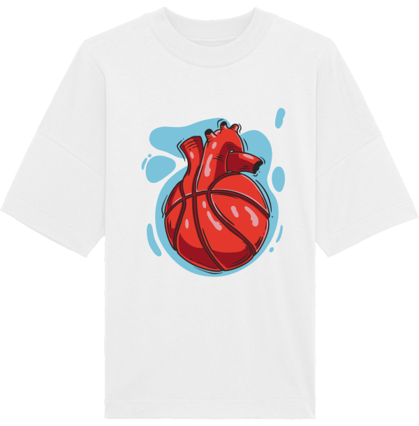 T-Shirt Oversize Basketball Heart
