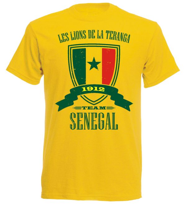 T-Shirt Senegal Lions de la Teranga Homme