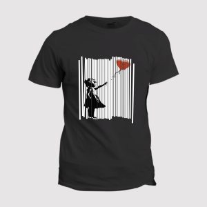 T-shirt Banksy  La fille au ballon T-shirt Banksy  La fille au ballon