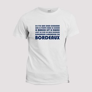 T-shirt Bordeaux  Je n’ai que deux couleurs que je porte dans le coeur T-shirt Bordeaux  Je n’ai que deux couleurs que je porte dans le coeur