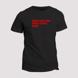 T-shirt Chant supporter  Allez Lille osc T-shirt Chant supporter  Allez Lille osc