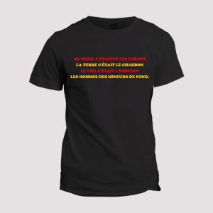 T-shirt Chant supporter  Lens, les corons T-shirt Chant supporter  Lens, les corons