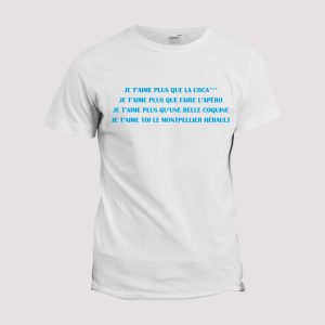 T-shirt Chant supporter  Montpellier T-shirt Chant supporter  Montpellier